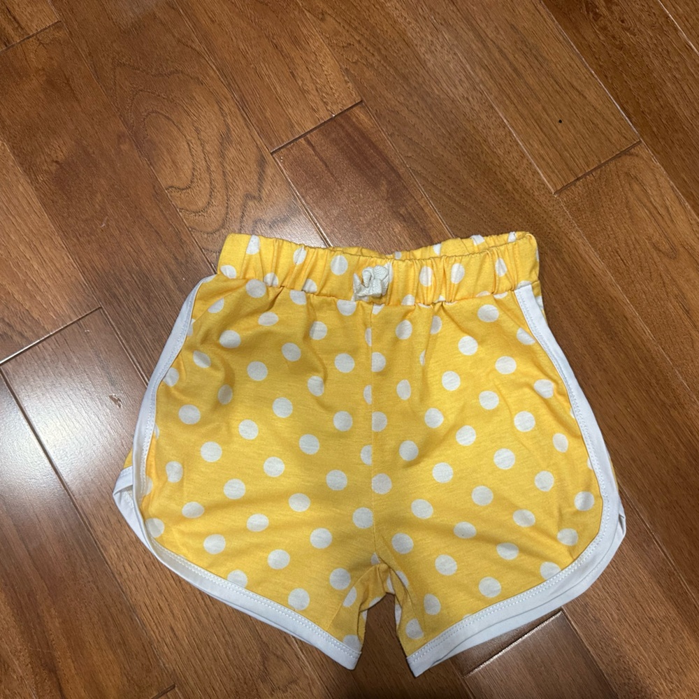 Sunny Yellow and White Polka Dot Diaper Cover
